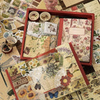 emmoolife Vintage Aesthetic Scrapbooking Supplies Kit, Flowers Botanical Bullet - Image 6