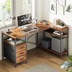 Huuger L Shaped Office Desk - Image 2