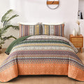 WONGS BEDDING Boho Quilt Set Full Size, Fall Lightweight Bed Decor Bedspread by WONGSBEDDING