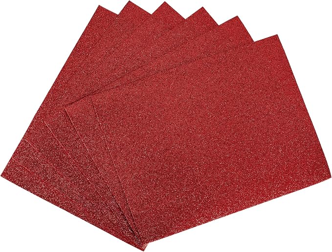 uxcell Red Shiny EVA Foam Sheets 11 x 8 Inch 2mm Thick by uxcell