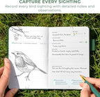 Clever Fox Birder's Journal Pocket – Bird Watcher Log Book & Nature Journal - Image 4
