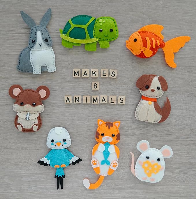 Craftorama Sewing Kit for Kids, Fun and Educational Pets Craft Set for Boys and - Image 7