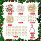 HOMAR 223Pcs DIY Keychain Making Kit Bag Charm Jewelry Chain Making 86 Charms - Image 2