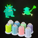 New brothread 8 Colors Luminary Glow in the Dark Embroidery Machine Thread Kit - Image 5