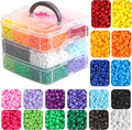 Pony Beads for Bracelets 3600 Pcs Plastic Beads for Friendship Bracelets by KAKW