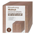 12 Pack Black Walnut Plywood Sheets 1/8", 3mm Walnut by Unknown