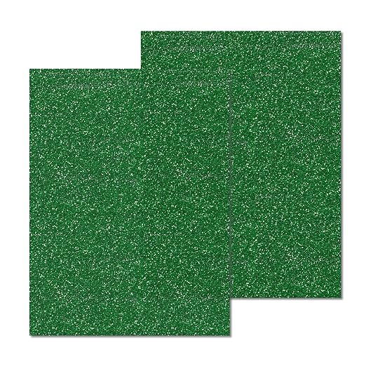 2 Pack 12'' x 16'' Glitter Dark Green Acrylic Sheet, 3mm Thick Acrylic Plastic by Unknown