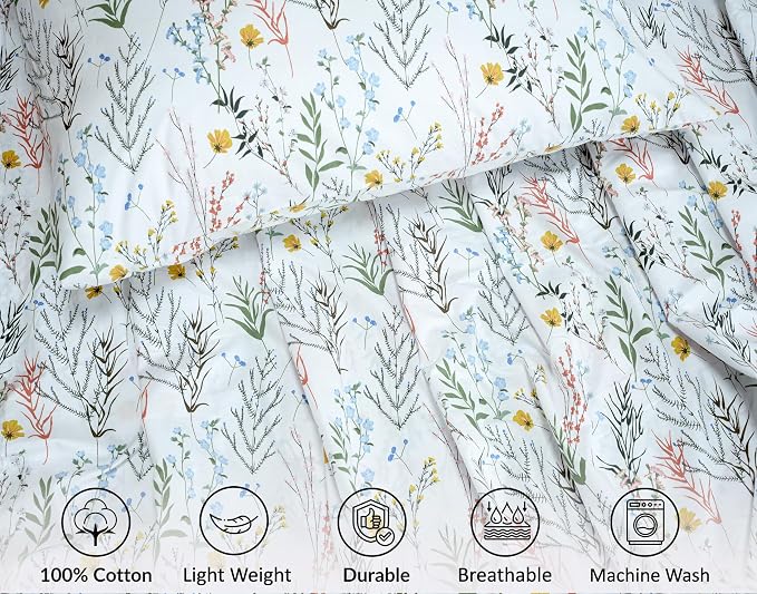 RUVANTI 100% Cotton Sheets – King Size Percale Bedding, Cooling & Breathable - Image 4