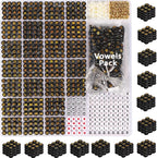 DodoBeads Black Letter Beads by DoDoBeads