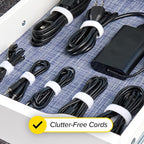 Self-Gripping Cable Ties by Wrap-It Storage, 40 Pack – Reusable Hook and Loop - Image 10