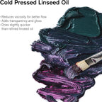 Winsor & Newton Cold Pressed Linseed Oil, 250ml Bottle - Image 2