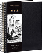 Artist’s Sketchbook Hardcover – 200GSM Very Thick Paper – Large, Spiral Sketch by StringSpace