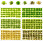 Warmtree 360 Pcs Static Grass Lowland Shrubs Tuft Terrain Model Kit - Image 2