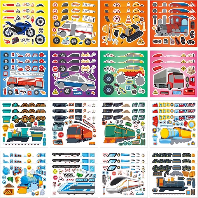 48 Sheets Create Vehicle of Dreams Stickers, Make Your Own Stickers by Cosomia