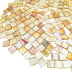 1.1 LB Ice Jade Mosaic Tiles, 0.59“ Square Glass Mosaic Pieces - Image 3
