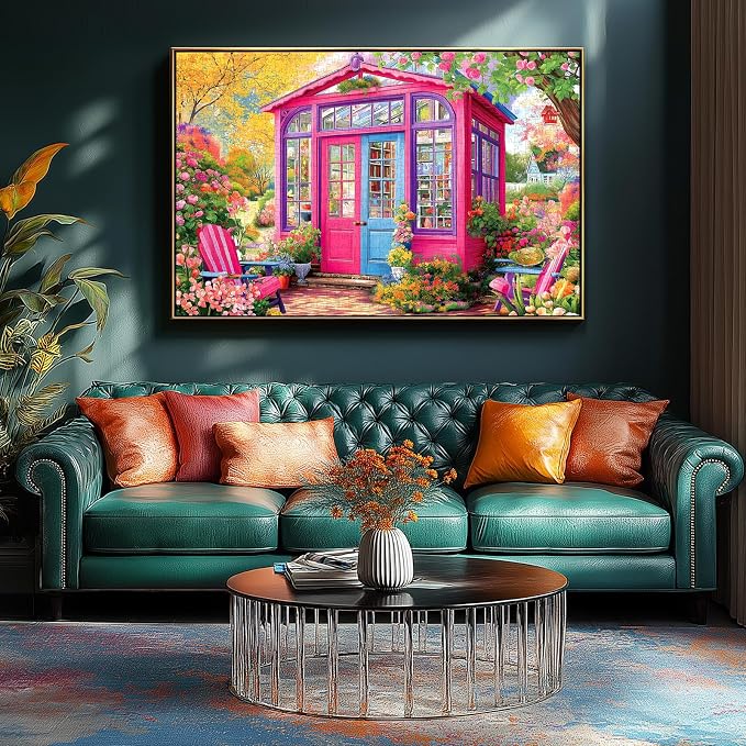 MINIWAN 500 Piece Pink Garden Greenhouse Jigsaw Puzzle - Image 4