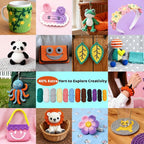 Joyclub Crochet Kit for Beginners 6 PCS Amigurumi Animal Family Crochet Starter - Image 7