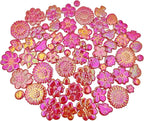 500g/1.1lb Ceramic Mosaic Tiles Mixed Shapes of Flowers, Mushrooms - Image 2
