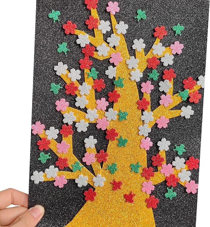 SALEMAR Gold Sticky Glitter Foam Sheets - Image 6