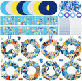 Hollowfly 48 Sets Hanukkah Wreath Craft Kits DIY Menorah Hanging Ornaments Make by Hollowfly