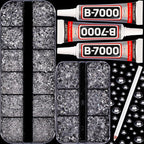 7500Pcs Transparent Clear Rhinestones Flatback by Worthofbest
