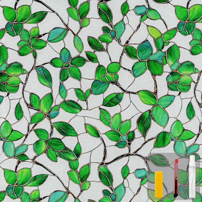 Window Privacy Film Stained Glass Window Film Frosted Window Film Window clings by QHYsunshine