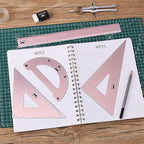 Mr. Pen- Metal Geometry Kit, 4 Pack, 45° & 30°/60° Set Squares | 6" Protractor - Image 7