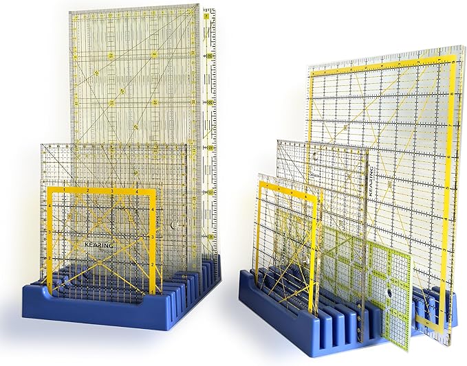 Storage Rack for Quilting Rulers, 12 Slot Ruler Holder Organizer and Storage - Image 2