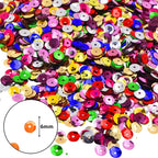 Mandala Crafts 6mm Cup Round Rainbow Sequins - Image 3