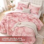 Smoofy Fluffy Queen Size Comforter Set 3 Pieces - Image 4
