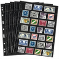 Cindeer 20 Sheets Stamp Pages Collector Album Binder Standard 9 Hole Binder by Cindeer