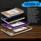 U.S. Art Supply 4-Pad Sketch Book and Drawing Paper Set - Image 2