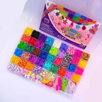 JIYAKO 4000+Rubber Band Bracelet Kit, 40 Color Loom Bracelet kit, Friendship - Image 2