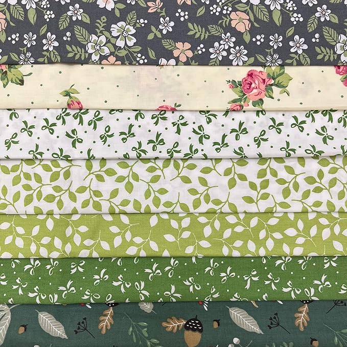 Cotton Fabric DIY Making Supplies Quilting Patchwork Fabric Fat Quarter Bundles by LMAEZNER