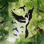 TIAMECH A4 Reusable Phoenix Flying Birds Stencil - Image 4