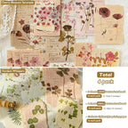 120Pcs Floral Textured Scrapbook Paper - Image 4