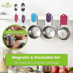 Spring Chef Magnetic Measuring Cups & Spoons Set of 9 - Image 6