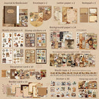 emmoolife Scrapbooking Supplies Kit, Coffee Vintage Aesthetic Scrapbook Kit - Image 2