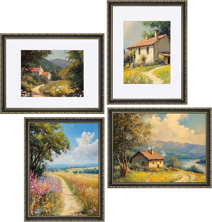 eletecpro 12x16 Vintage Picture Frame, Glass Cover, Horizontal or Vertical - Image 7