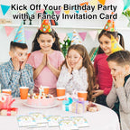 9th Birthday Invitations, 25 Double-Sided Rainbow Clouds Party Invitation Cards - Image 5