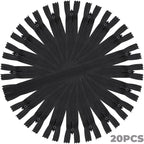 YAKA 20pcs Black Nylon Invisible Zippers Tailor Sewing Tools Garment - Image 3