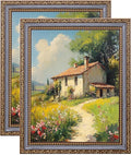 eletecpro 8x10 Vintage Picture Frame, Glass Cover, Horizontal or Vertical by eletecpro