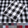 Pico Textiles 3 Yards Bolt Black and White Buffalo Plaid Checkered Flannel by PicoTextiles