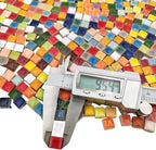 1.1lb Ceramic Mosaic Tiles, Mixed Colour Ceramic Mosaic Pieces - Image 3