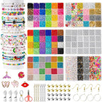 Goldwise Friendship Bracelet Kit, Clay Beads, 7 Styles Letter Beads, Variety of by Goldwise