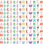 SANNIX 156Pcs/6 Sets Letter Charms by SANNIX