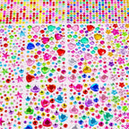 2078PCS Gem Stickers Large Rhinestone Stickers Self Adhesive Acrylic Gems DIY by Sinekong