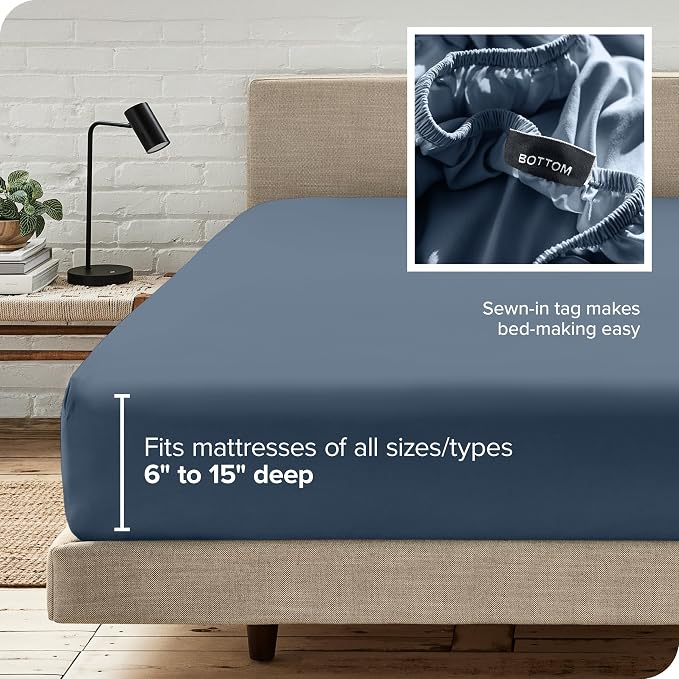 Bare Home Fitted Bottom Sheet Twin XL Size - Image 6
