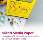 Strathmore 300 Series Mixed Media Pad, Toned Gray, Tape Binding, 20 Sheet - Image 2