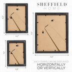 Sheffield Home 4 Piece Gallery Wall Frame Set, 8x10 Inch, 5x7 Inch, and 4x6 Inch - Image 4